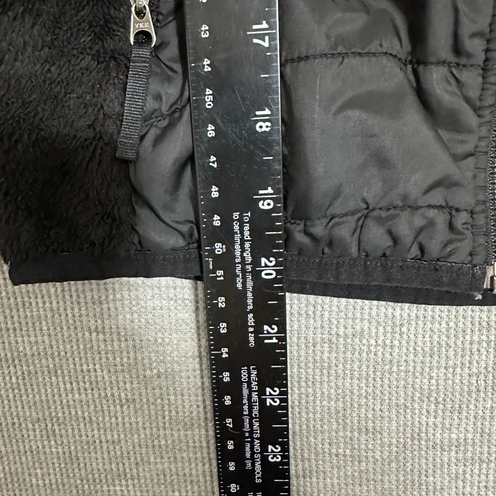 The North Face Black Hybrid Puffer Fleece Hooded Jacket Kids Size M 10/12